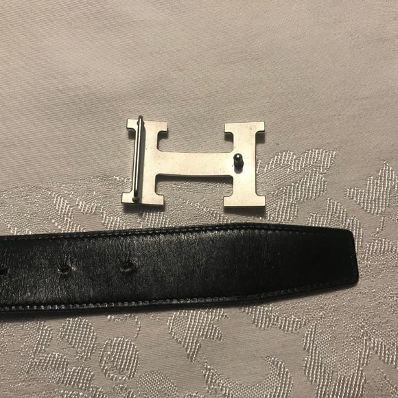 Hermes Constance Reversible Belt Black/Brown